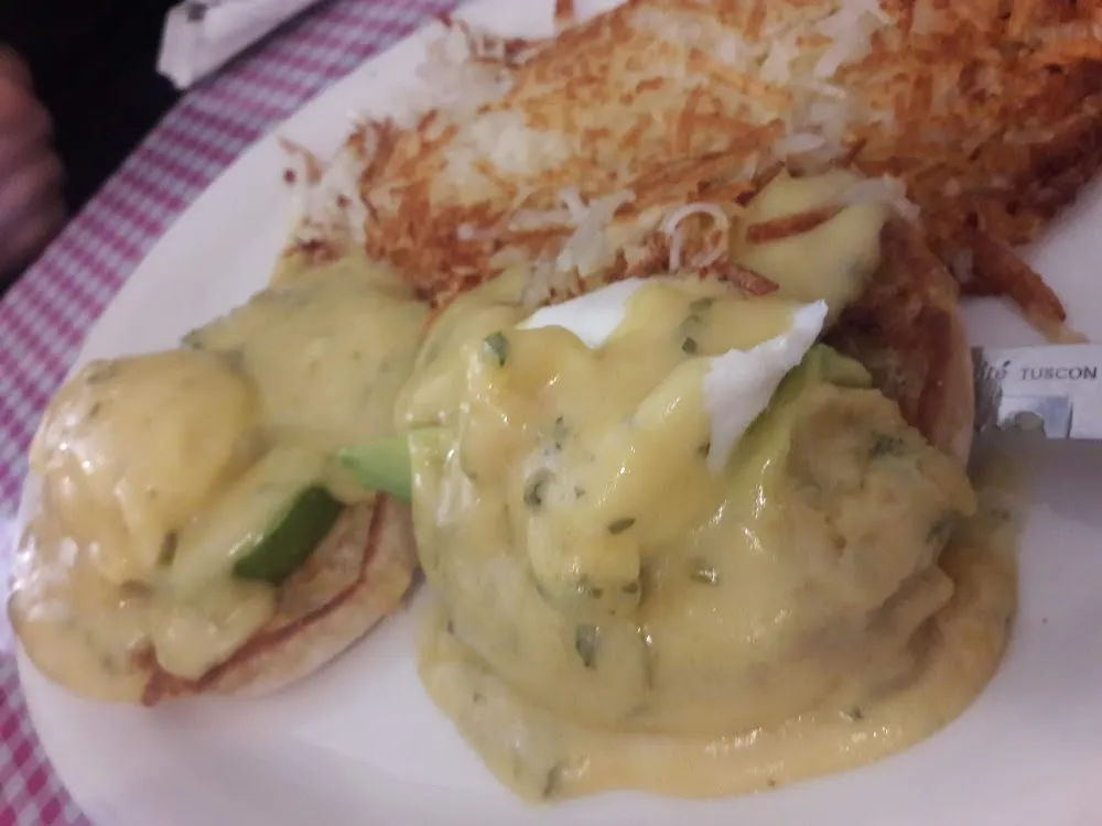 Eggs Benedict with Avocado Instead of Ham