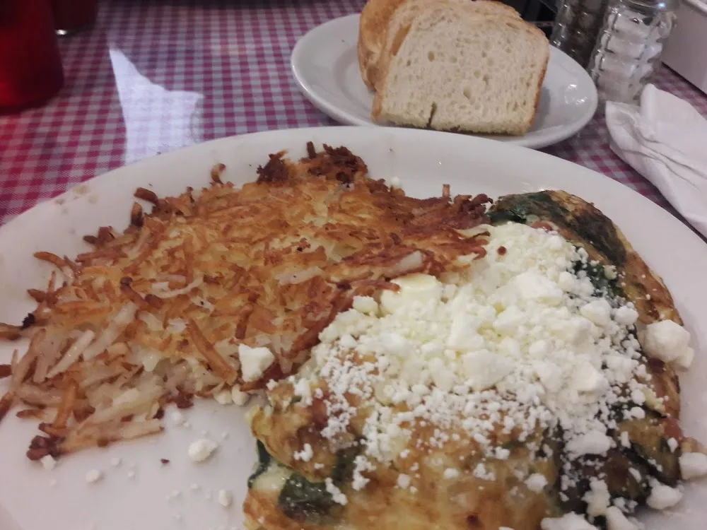 Greek Omelet Made with Egg Whites